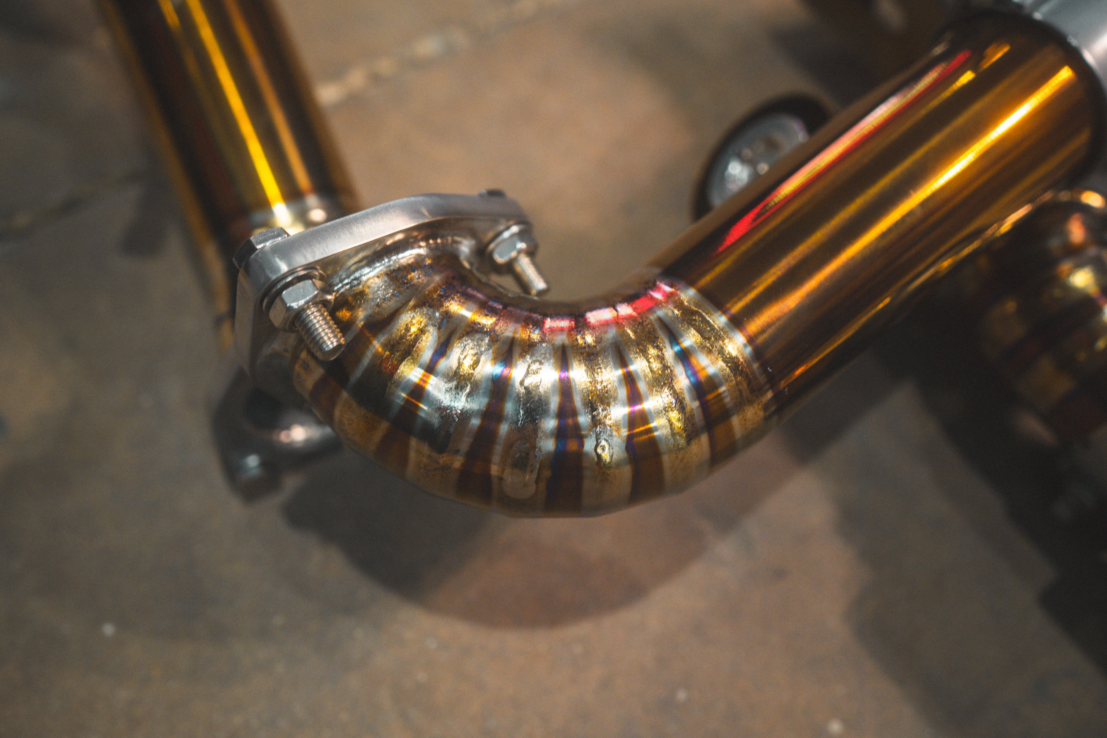 Valvetronic Designs Rear Exhaust Porsche 718 GT4 RS manufacturer gallery: segmented rear bend and flange connection
