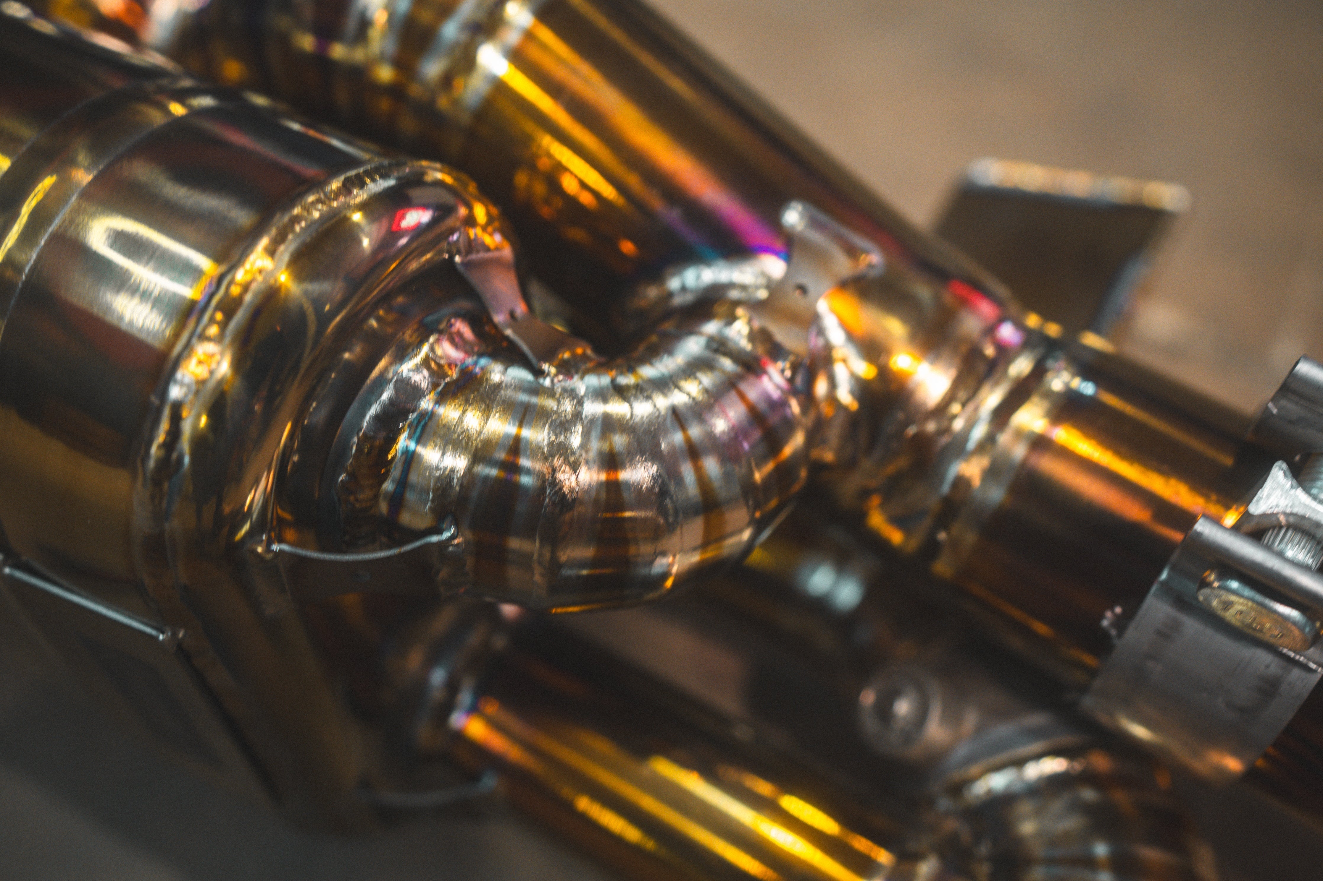 Valvetronic Designs Rear Exhaust Porsche 718 GT4 RS manufacturer gallery: rear crossover bend and adjoining muffler tube