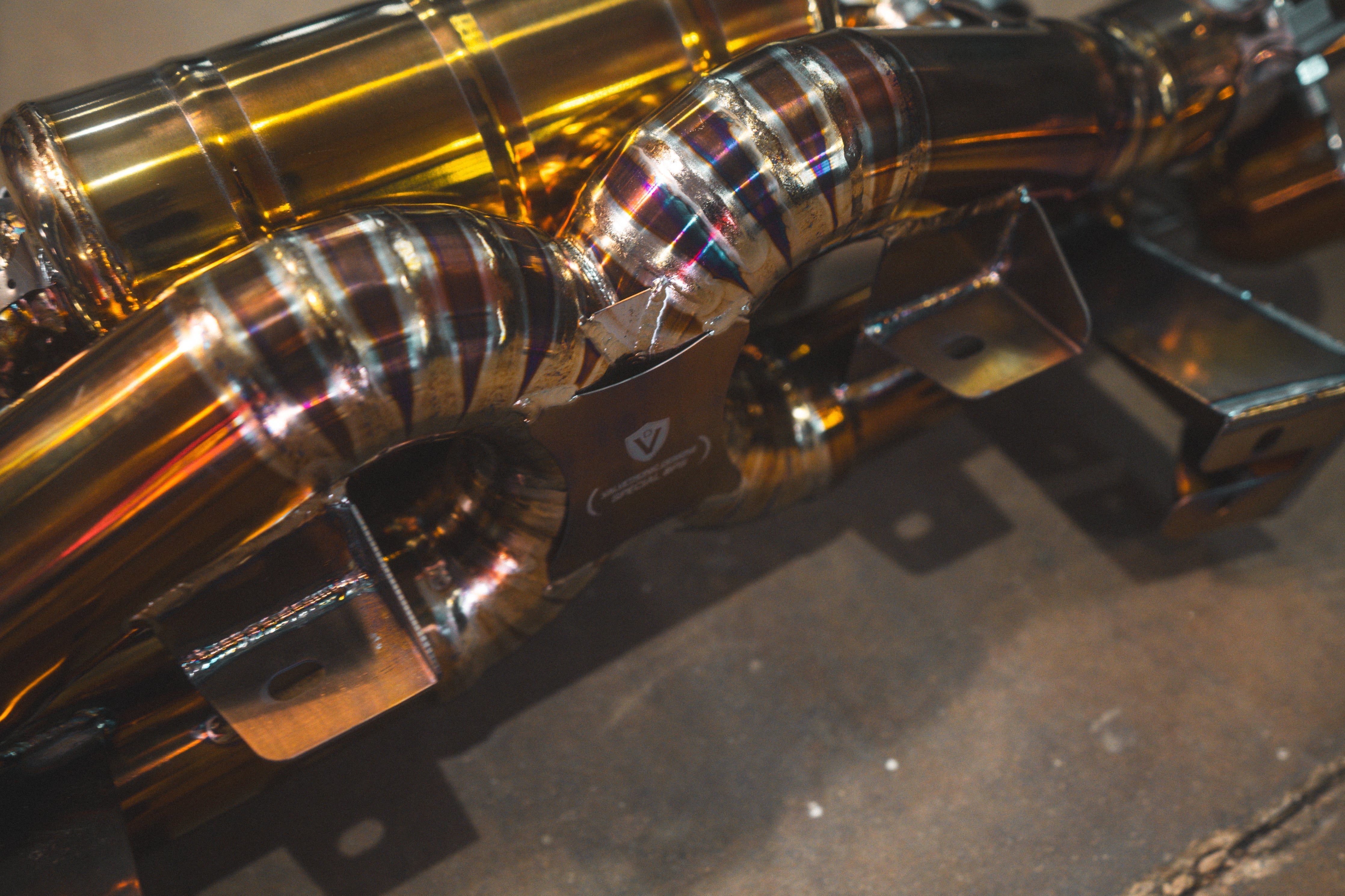 Valvetronic Designs Rear Exhaust Porsche 718 GT4 RS manufacturer gallery: segmented crossover branches and central brace