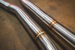 Valvetronic Designs Exhaust BMW F85 X5M / F86 X6M manufacturer gallery: parallel mid-pipe tubes and welded seams