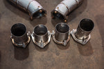 Porsche Cayenne catted exhaust pipes