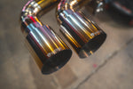 Titanium exhaust Ferrari F430: paired titanium tips