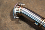 Valvetronic Designs Valved Exhaust Lexus RC F manufacturer gallery: flanged front pipe with sensor port visible