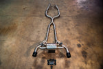 Stainless exhaust Nissan Z: complete system overhead