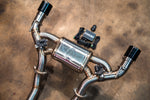 Stainless exhaust Nissan Z: rear section and controller