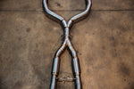 Stainless exhaust Nissan Z: x-pipe center section