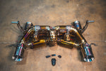 Titanium exhaust Lamborghini Huracan: valved titanium rear section