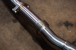 Stainless exhaust Nissan Z: flexible pipe coupling