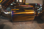 Titanium exhaust Lamborghini Huracan: muffler outlet