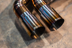 Titanium exhaust BMW G42 M240i: paired titanium tips
