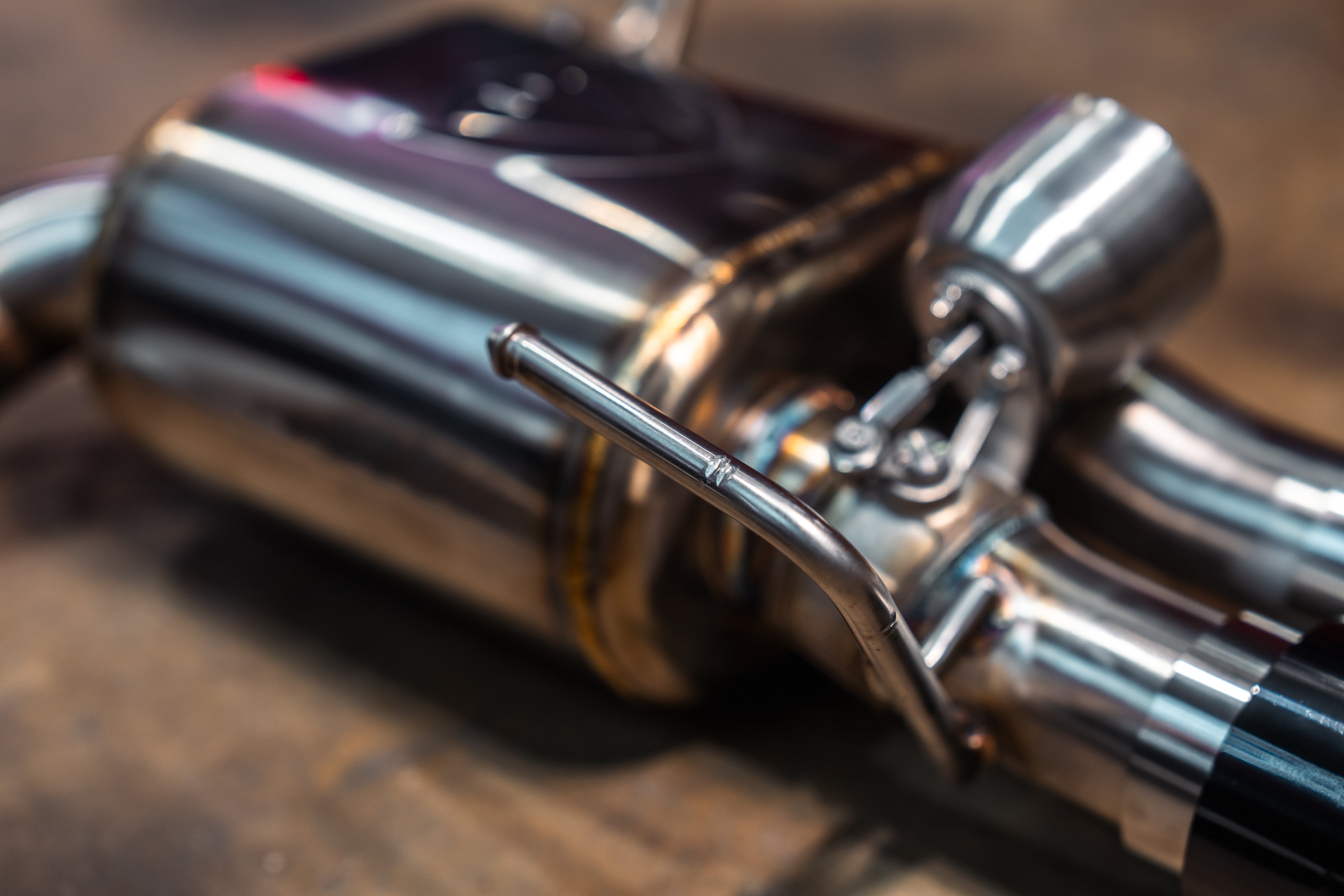 Stainless exhaust WRX FA20: rear pipe and valve