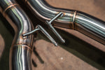 Valvetronic Designs Valved Exhaust Corvette C7 manufacturer gallery: welded mid-pipe hanger with two projecting rods