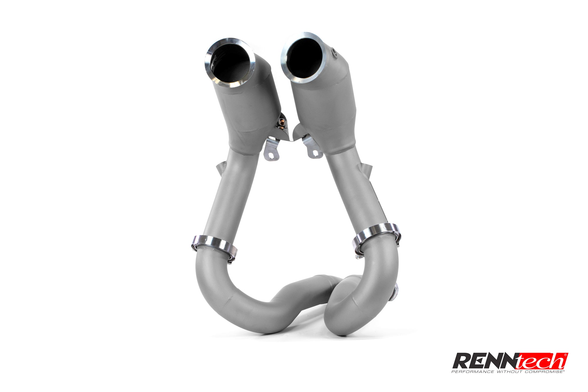 RennTech AMG GT Black Series downpipes from the front - Downpipes for the 2021 AMG GT Black Series