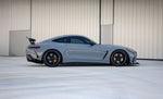 Grey AMG GT rear three-quarter view with the RennTech wing - Carbon Fiber Rear Wing for the 2024-2026 AMG GT 55 / GT 63 Coupe