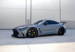 Grey AMG GT front three-quarter with the RennTech wing visible - Carbon Fiber Rear Wing for the 2024-2026 AMG GT 55 / GT 63 Coupe
