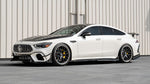 White AMG GT 4-Door car with the A1 carbon aero package - Carbon Fiber Aero Package for the 2019-2026 AMG GT 63 4-Door Coupe