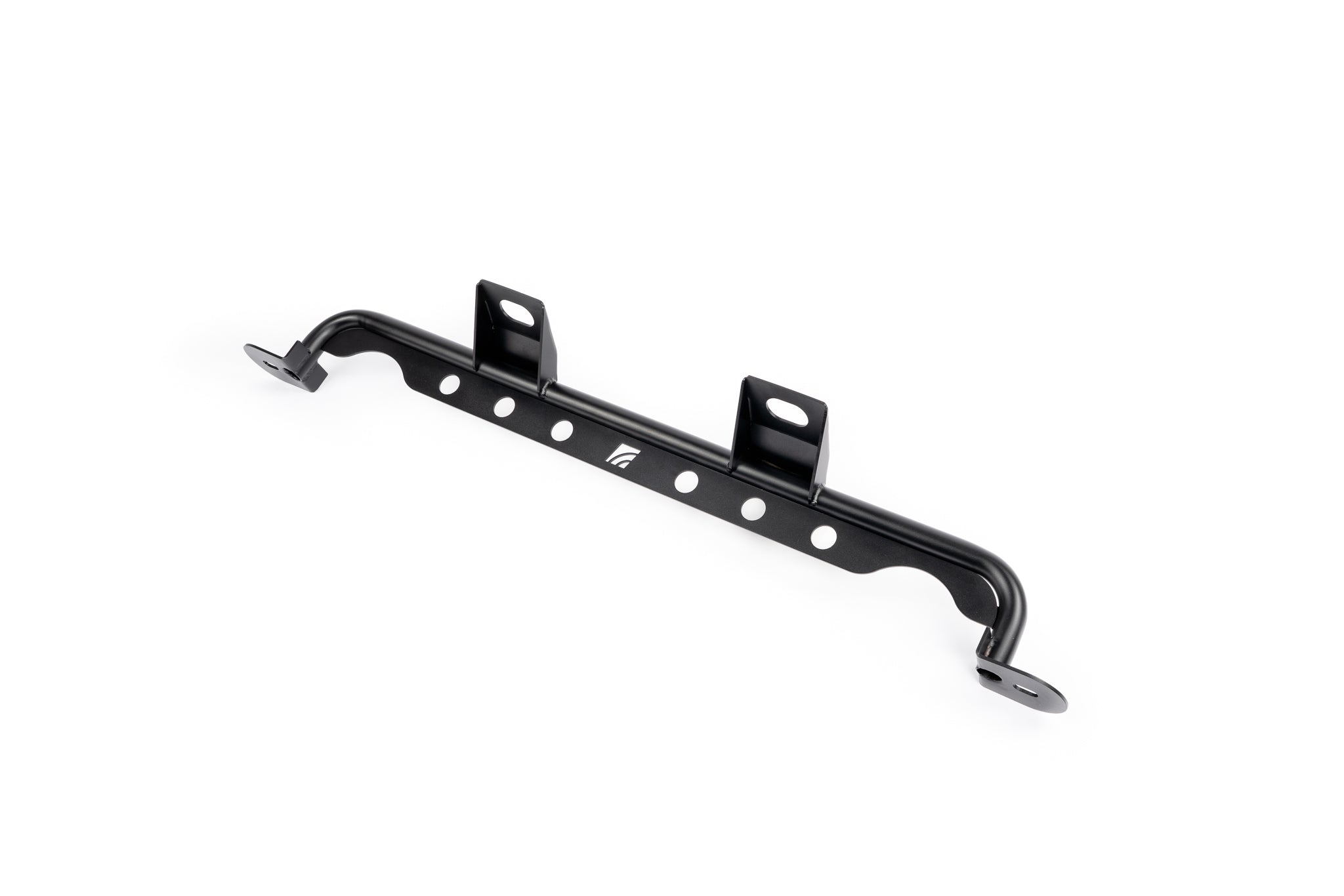 AMS 1 inch stainless tube lower support bar with lightening holes for the F150 high mount intercooler