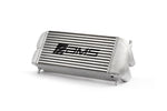 AMS stock location intercooler for the F-150 and Raptor in silver with AMS logo