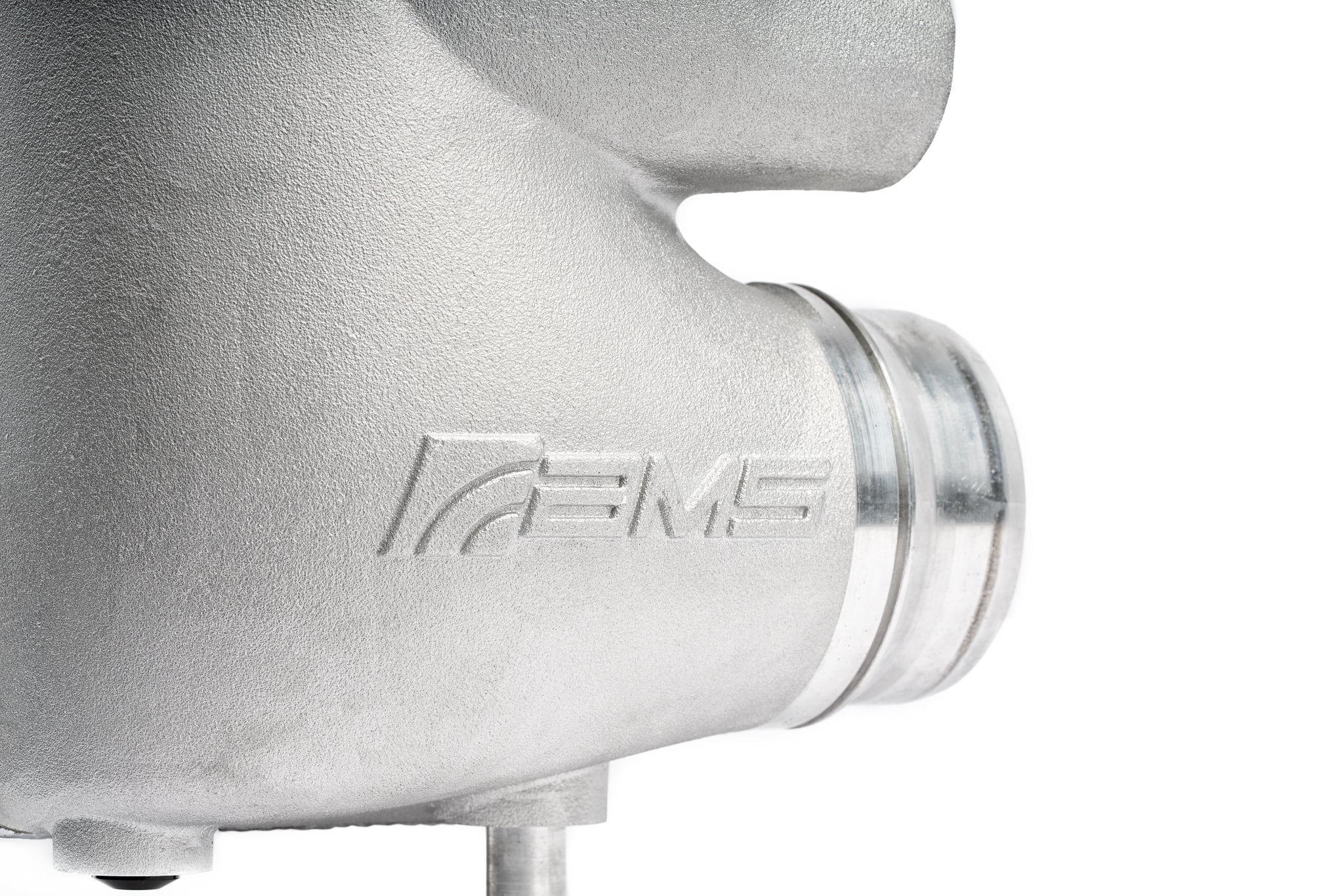 Cast aluminum end tank and outlet on the AMS F-150 intercooler