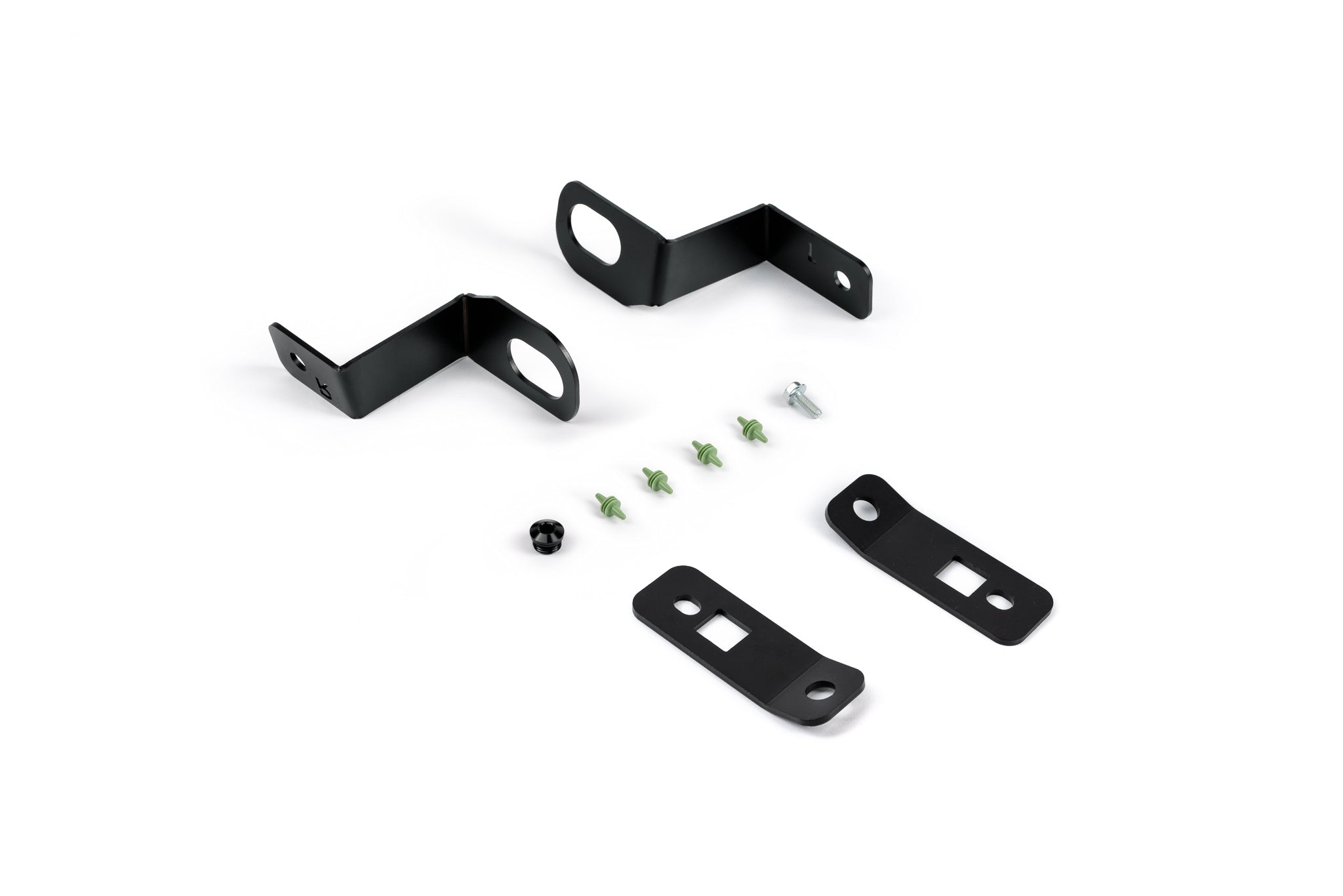 Upper support brackets and hardware included with the AMS F-150 intercooler