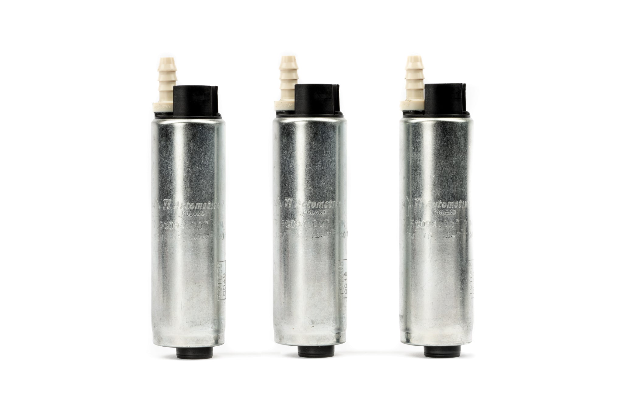 Three brushless fuel pumps from the AMS Alpha triple pump kit