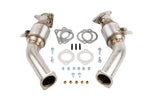 AMS street catted lower downpipes for Q50/Q60 VR30 with GESI converters, gaskets, adapters and hardware