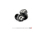 Alpha logo port plugs from the AMS Huracan fuel rail kit