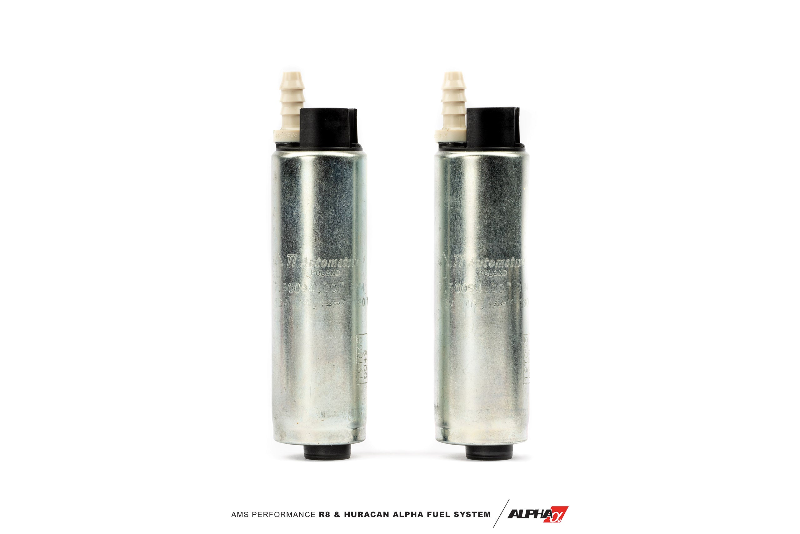 Twin brushless fuel pumps from the AMS R8 / Huracan twin pump kit
