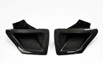 A front view of AUTOTECKNIC DRY CARBON DUAL AIR DUCTS - NISSAN 370Z 2010+ with white background