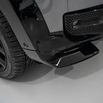 Close-up of the Urban canard on the front bumper of a Land Rover Defender