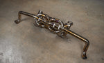 Titanium F1 exhaust Audi R8 V10: f1 system angled on floor