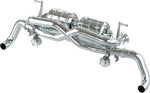 Capristo Audi R8 V10 X-pipe exhaust render with valves