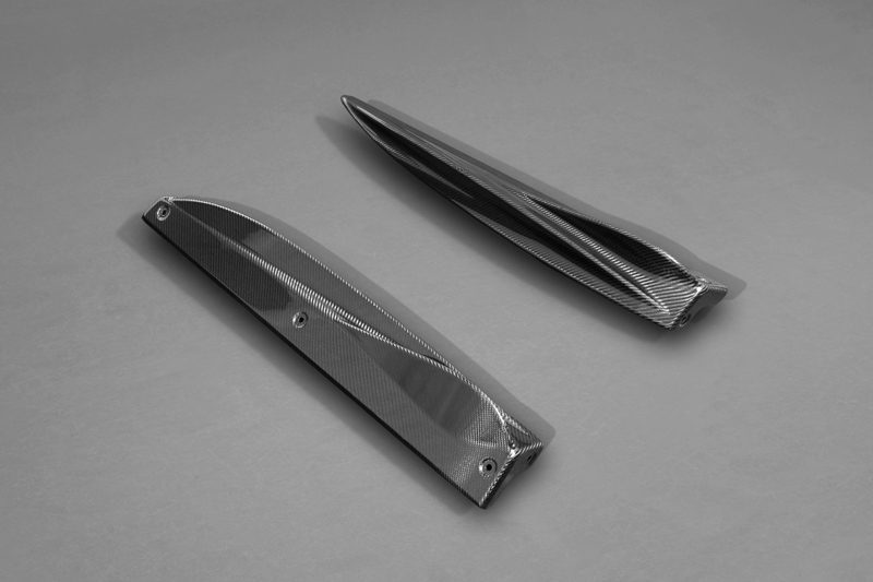 Pair of Capristo carbon fiber side fins for Audi RS5 F5 coupe
