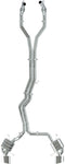 Render of the Capristo RS6 C8 exhaust layout from above