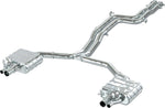Capristo Audi RS6/RS7 C7 valved exhaust render with mid-pipes and black tips