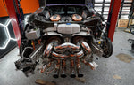 Valvetronic Designs F1 Exhaust Bugatti Chiron Pur Sport manufacturer gallery: exhaust installed behind the car with the rear bodywork removed