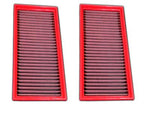Pair of red performance air filters supplied with the package - R1 Performance Package for the 2011-2014 CL 63 AMG