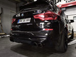 Capristo Exhaust System, OPF Delete Mid Pipes, and Carbon Fiber Tips for BMW X3M Competition 2019-2022