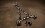 Stainless exhaust BMW F90 M5/F92 M8: stainless system angled