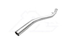A side wide view of Fi EXHAUST Valvetronic Cat-Back System for BMW G20 / G21 330i B48 (OPF) 2019+ exhaust downpipe with white background