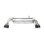 A top view of FI Exhaust Valvetronic Cat-Back System For BMW G30 / G31 540i (OPF) 2017+ muffler with white background