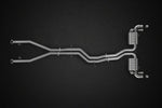 Capristo Bentley Bentayga W12 full-length valved exhaust layout