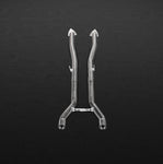 Capristo Bentley Continental GT V8 mid-pipes, polished stainless