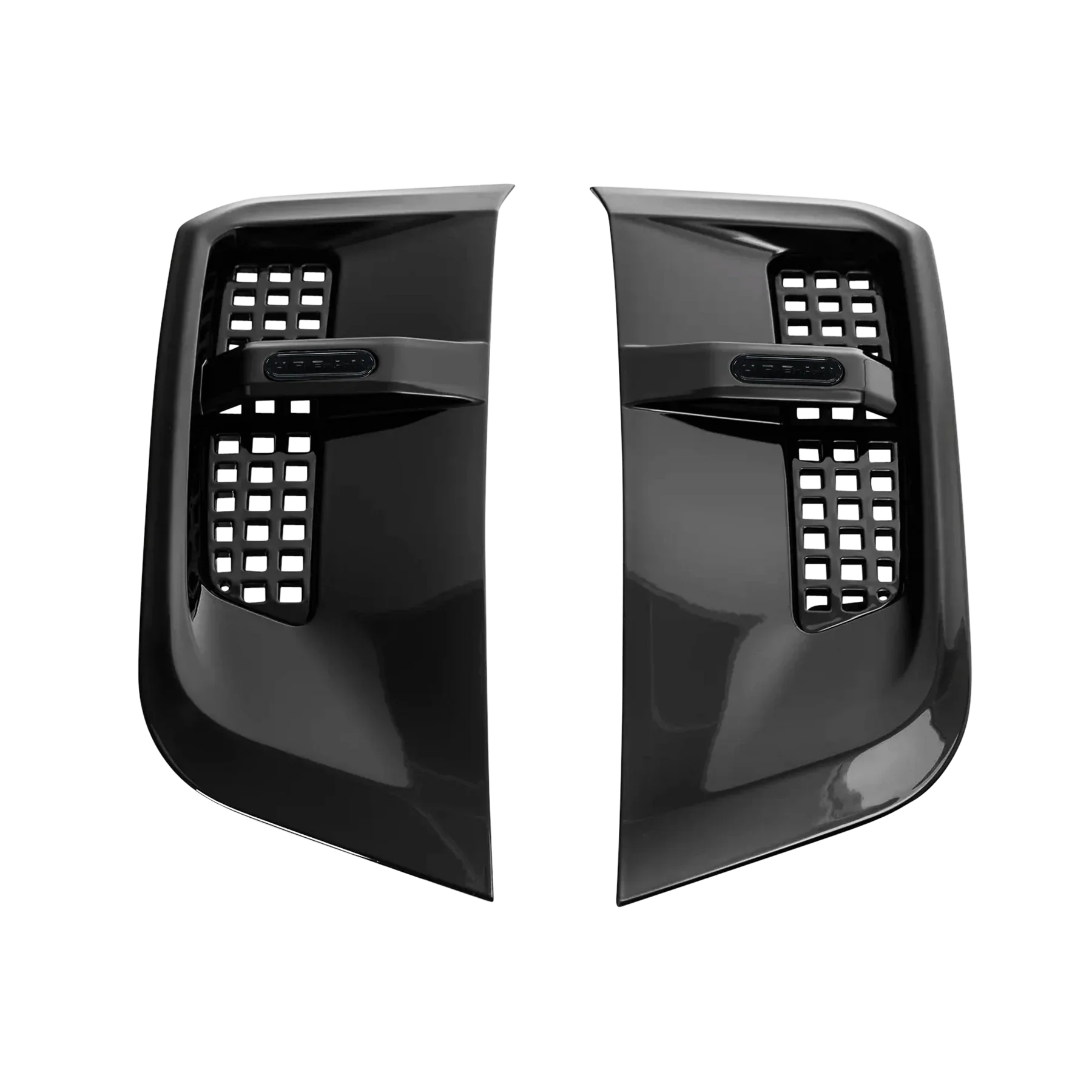 Pair of Urban Best of British gloss black side vents for the Land Rover Defender
