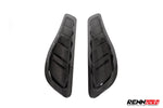 Pair of black adjustable rear lower control arms - Carbon Fender Extractor Inserts for the 2021 AMG GT Black Series