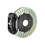 RSX Brembo GT 4-piston front kit, black caliper, 328mm drilled 2-piece disc