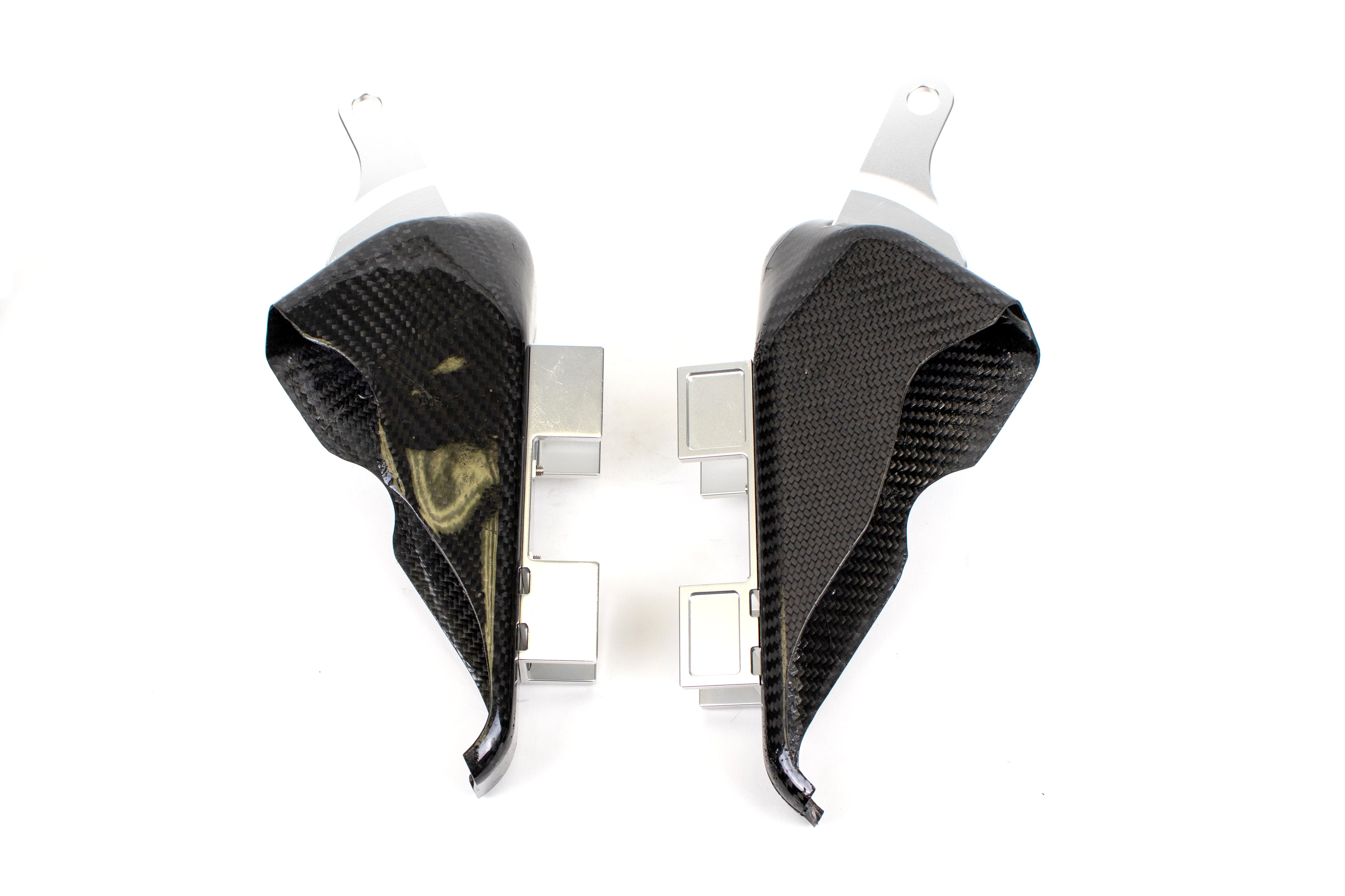 Brake cooling duct pair from the rear - Carbon Brake Cooling Kit for the 2016-2021 AMG GT