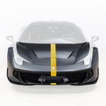 458 CTR front package, faded head-on view highlighting parts