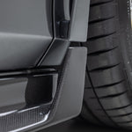CTR side skirt end ahead of 458 rear wheel, close-up