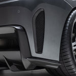 CTR rear bumper side vent on 458, angled detail
